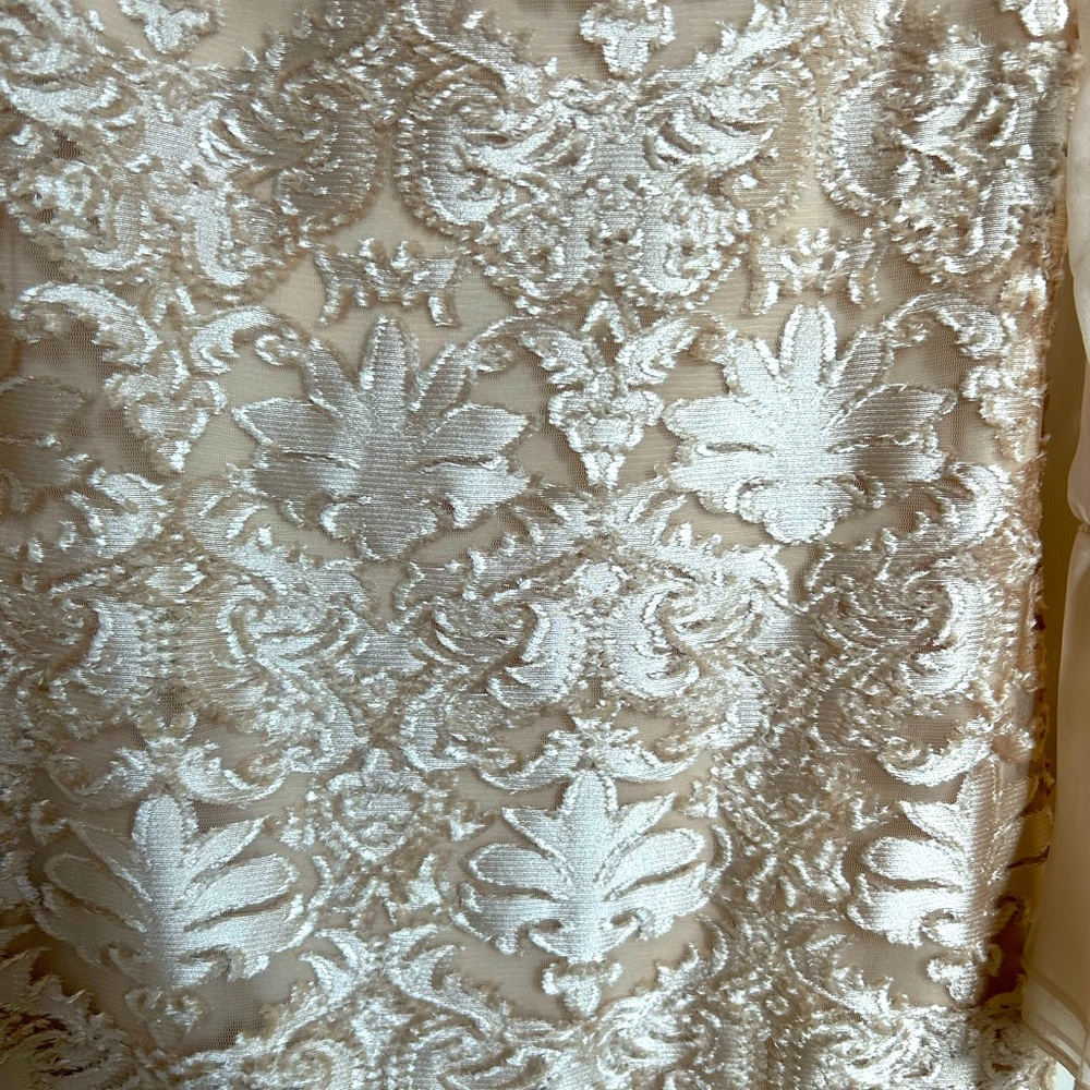 Gorgeous textured dress by Sara Campbell in size 10. Flounce sheer sleeves. NWT - Picture 2 of 6